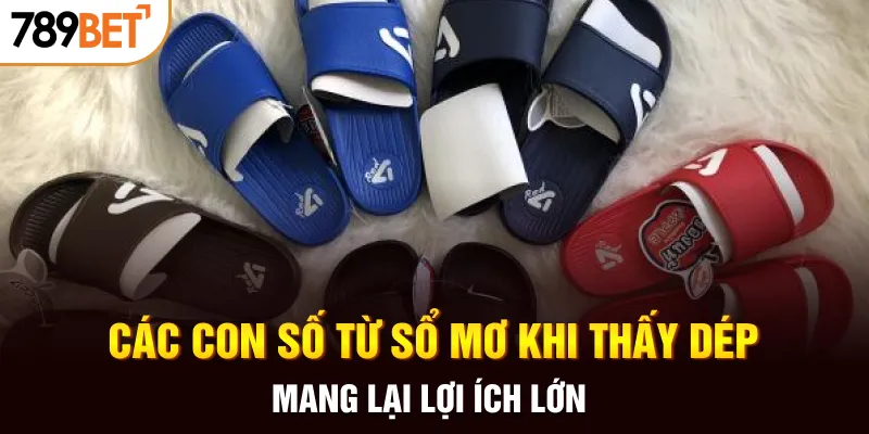 Các con số từ sổ mơ khi thấy dép mang lại lợi ích lớn