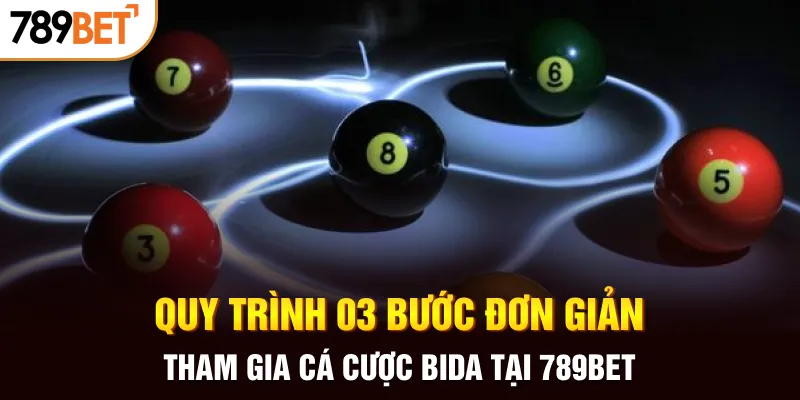 Quy trình 03 bước đơn giản tham gia cá cược bida tại 789Bet